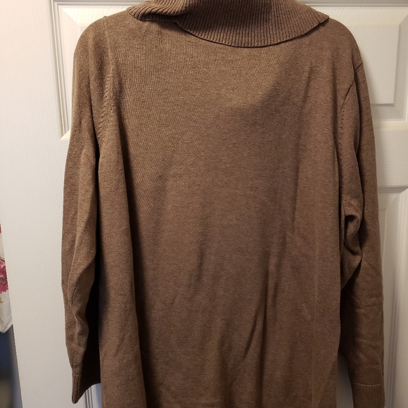 Woman's Sweater Joanna Pierre 2X Tan - Picture 2 of 4